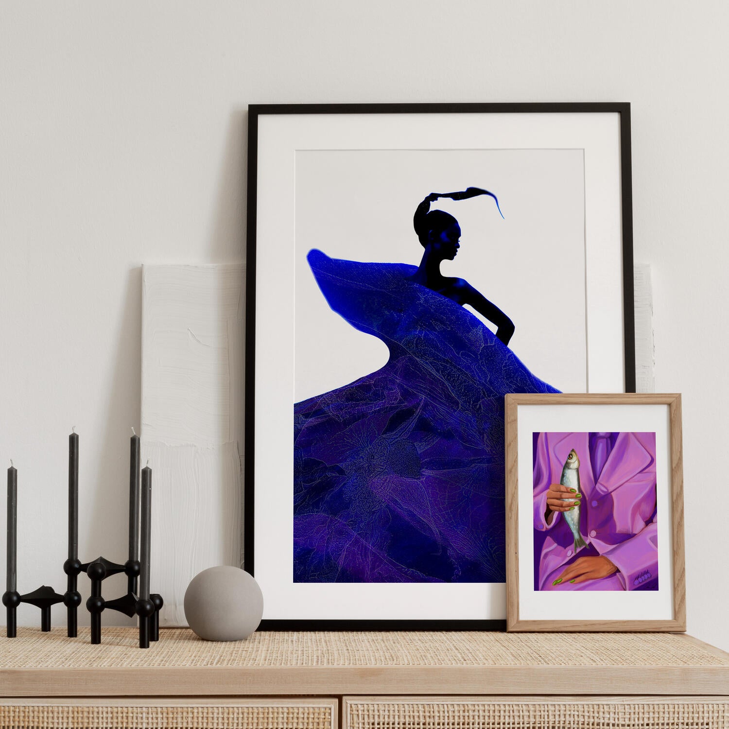 The Poster Club x Estelle Graf Eva And Her Fish Friend plakat- 30x40 cm.